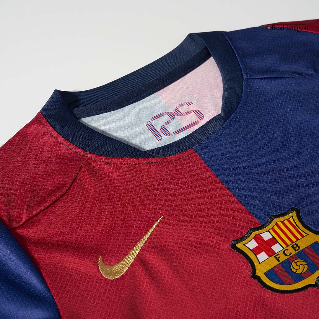 Barcelona Kinder-Heimfußballtrikot-Set (Shirt + Shorts) 2024/25 - COLDPLAY