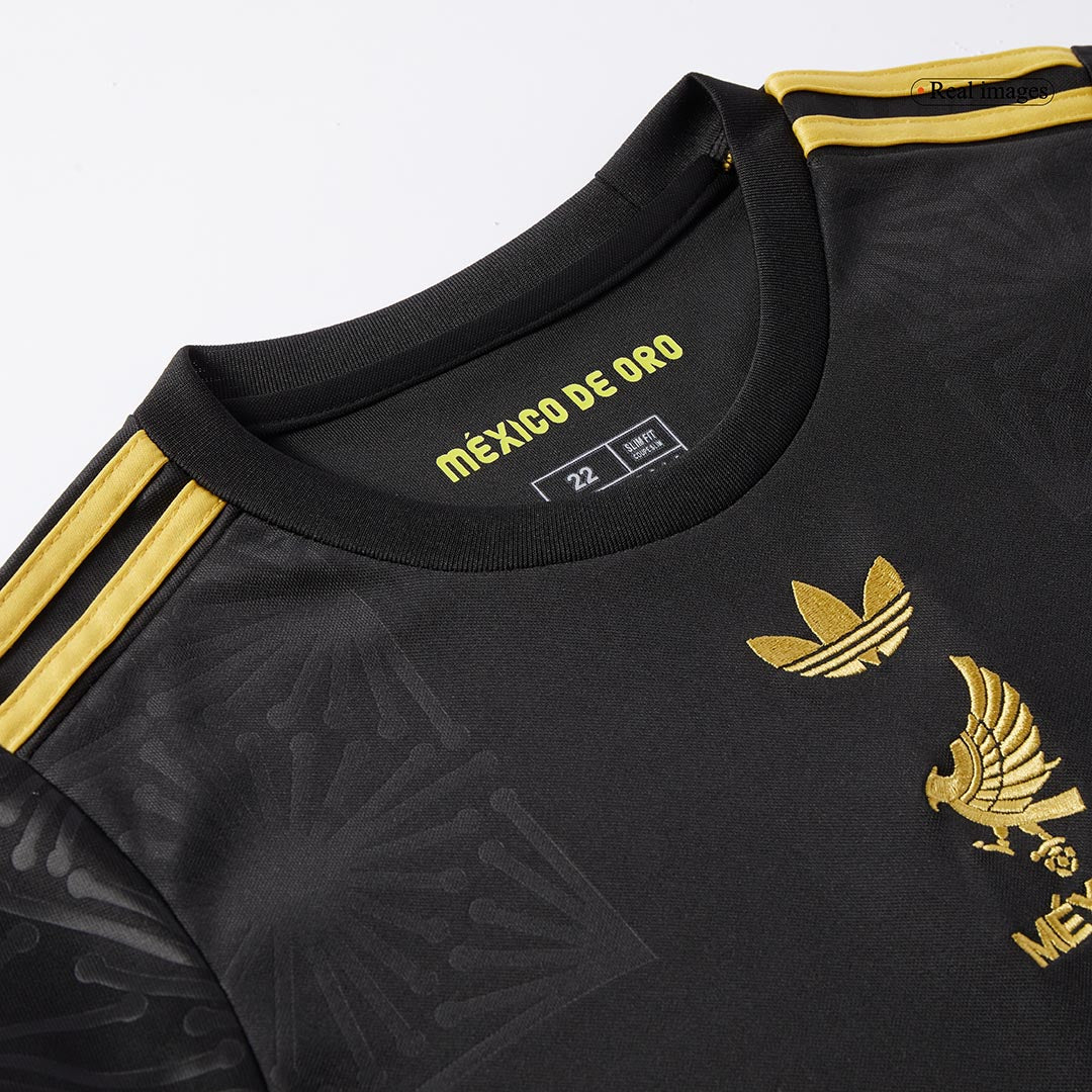 Offizielles Mexiko Kinder-Komplettset 2025 - Drittes Auswärtstrikot (Gold Cup Edition) personalisierbar