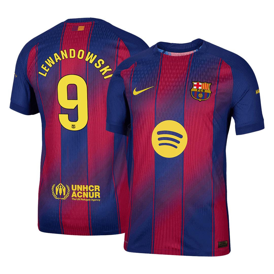 LEWANDOWSKI #9 Barcelona Heimtrikot Authentic 2025/26