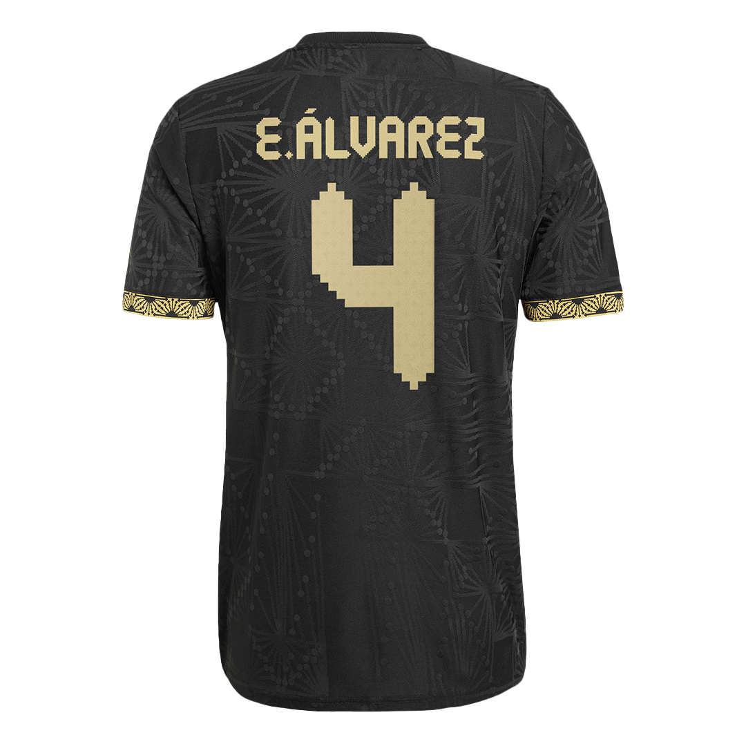 Authentisches E. Lvarez #4 Mexiko Trikot ¨C Auswärtstrikot (3. Dress) 2025 Gold Cup