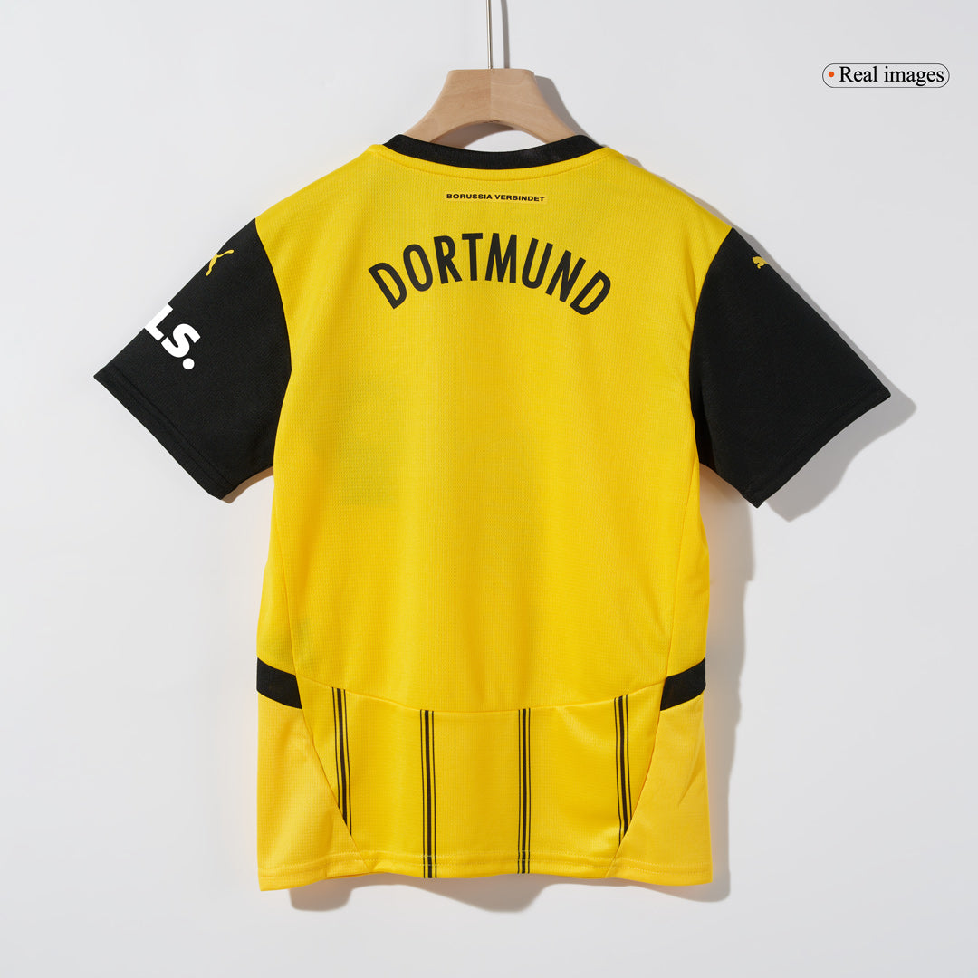 Borussia Dortmund Custom Home Komplette Fußballtrikots für Kinder 2024/25