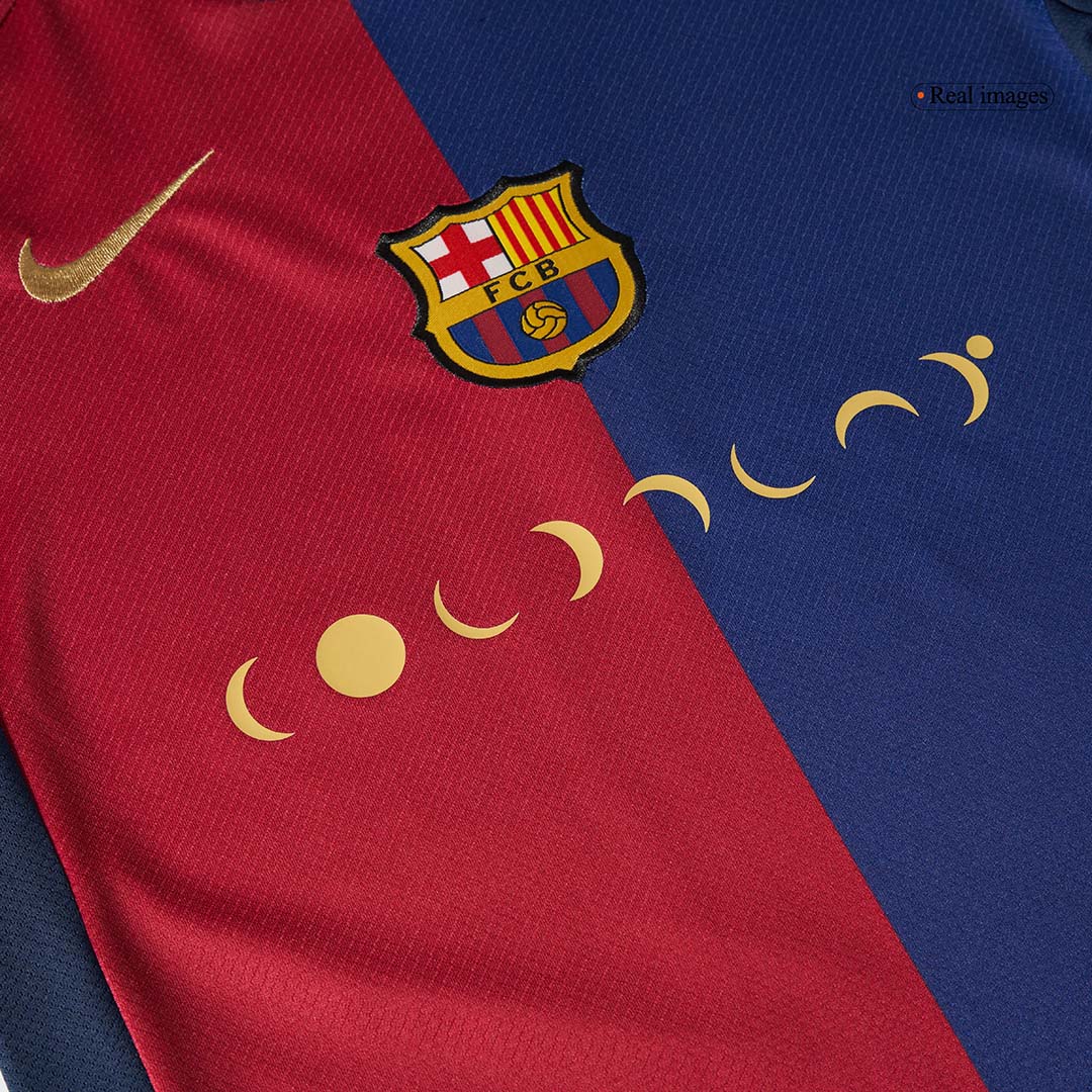 Barcelona Kinder-Heimfußballtrikot-Set (Shirt + Shorts) 2024/25 - COLDPLAY