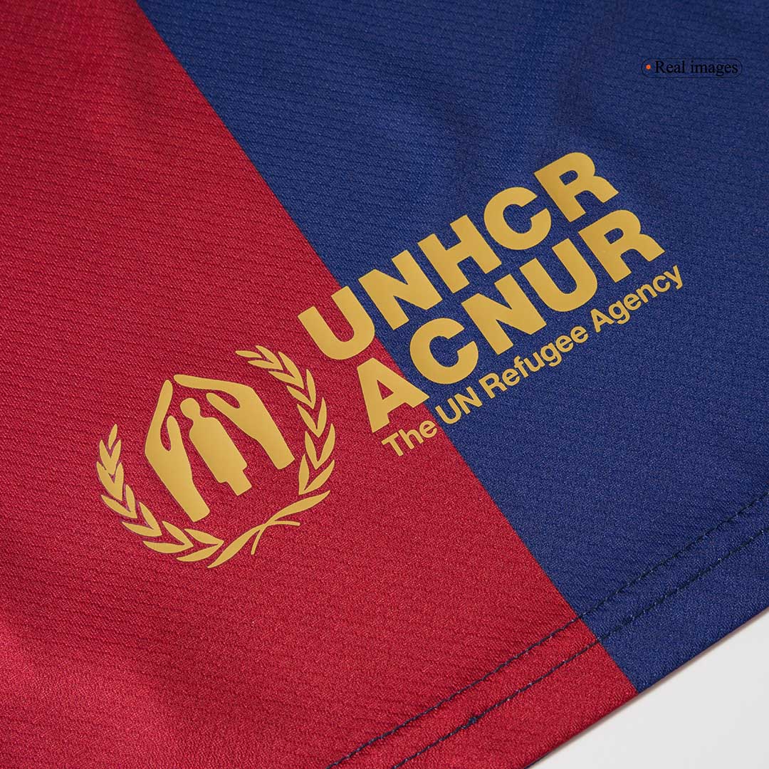 Barcelona Kinder-Heimfußballtrikot-Set (Shirt + Shorts) 2024/25 - COLDPLAY