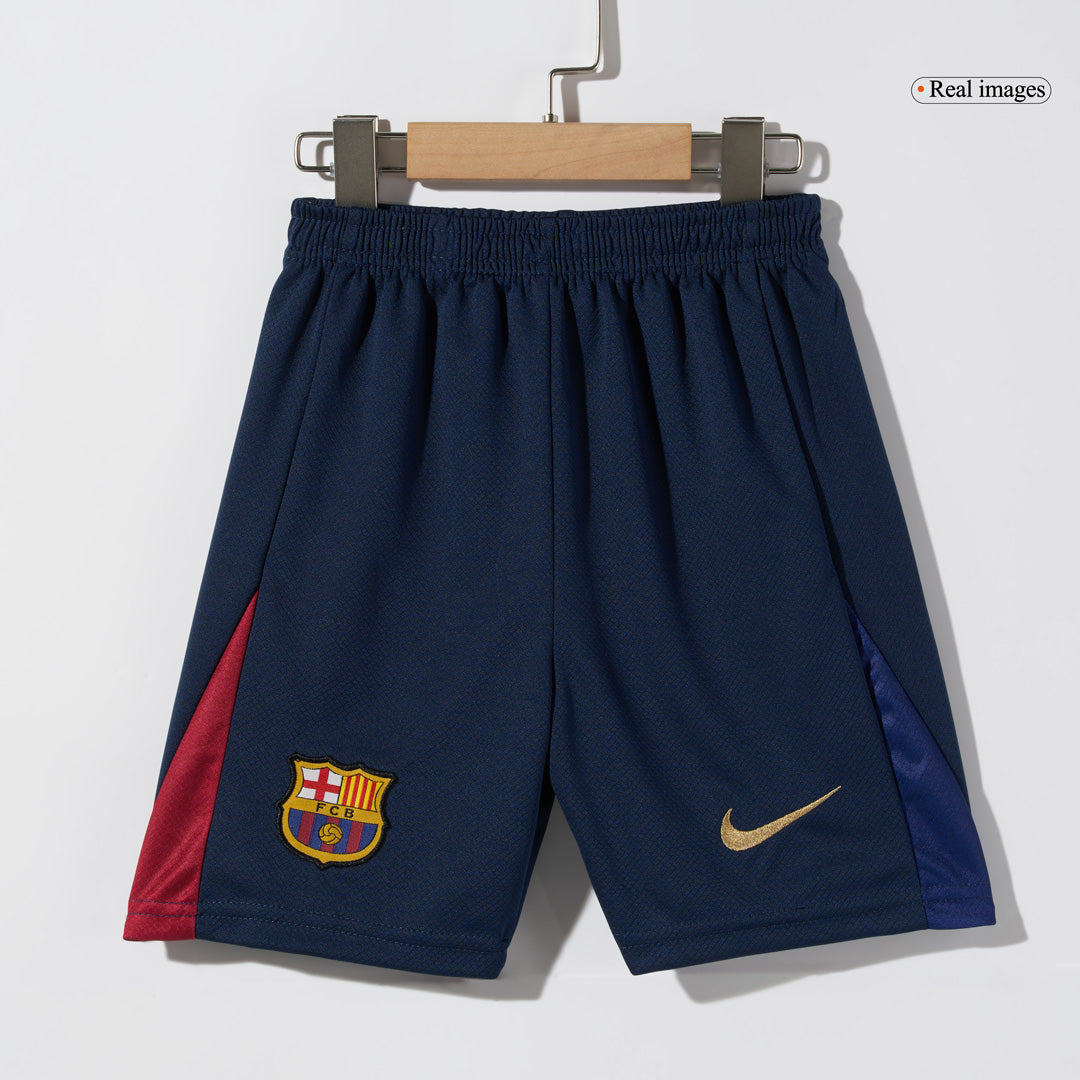 Barcelona Kinder-Heimfußballtrikot-Set (Shirt + Shorts) 2024/25 - COLDPLAY