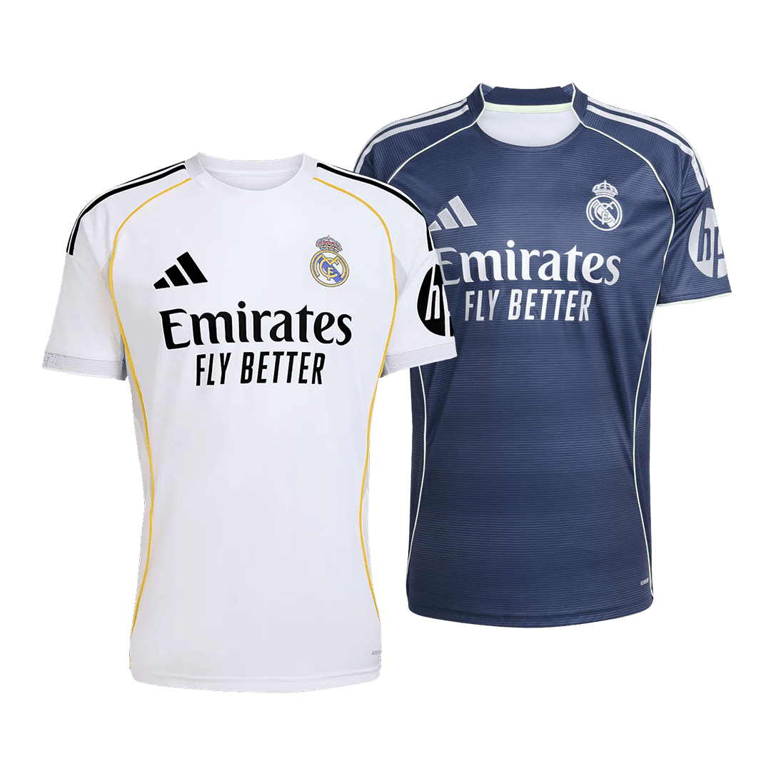 Real Madrid Heimtrikot 2025/26 & Real Madrid Auswärtstrikot 2025/26