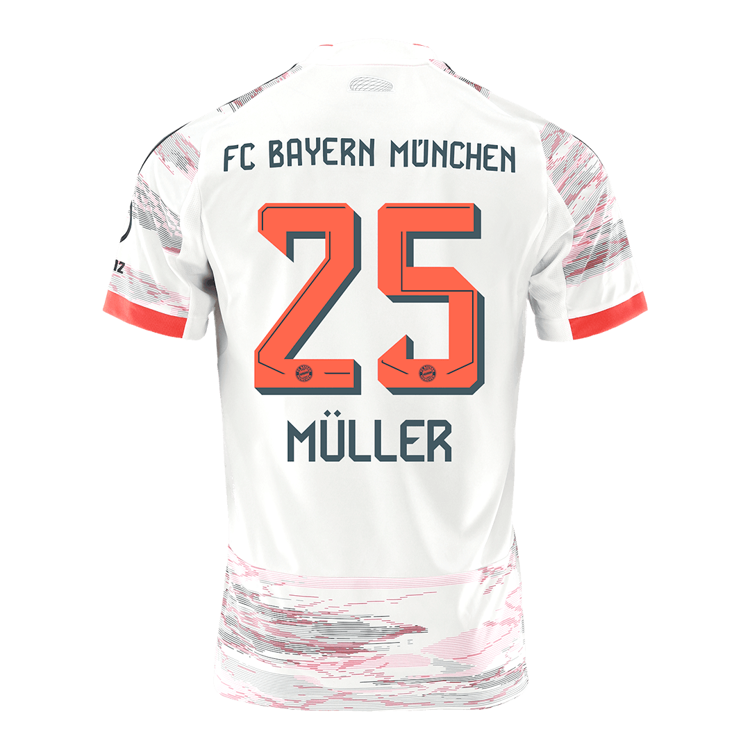 MÜLLER #25 Bayern München Fußballtrikot Auswärtstrikot 2025/26