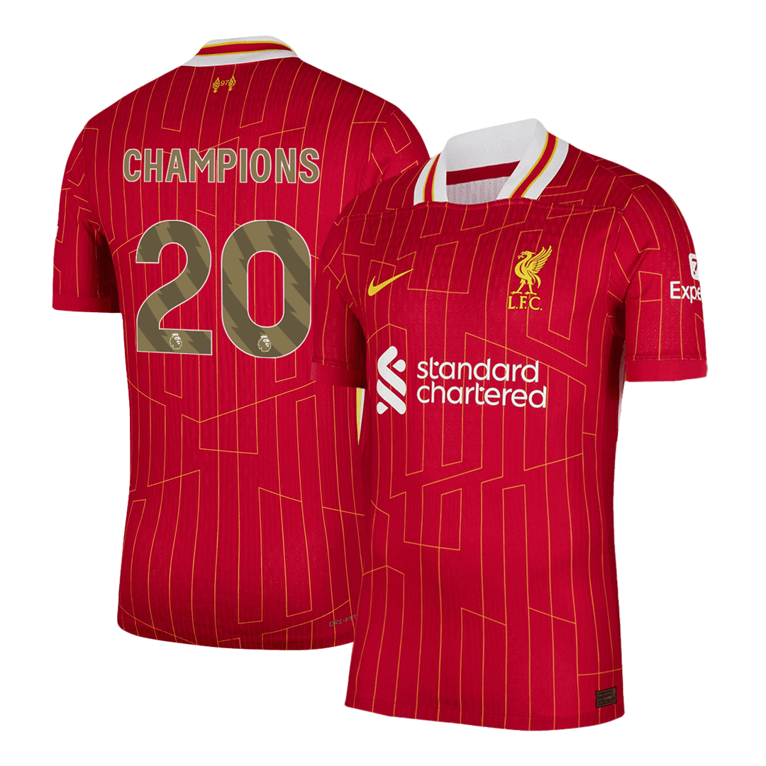Liverpool CHAMPIONS #20 Heim-Fußballtrikot 2024/25 Champion Edition – Spielerversion