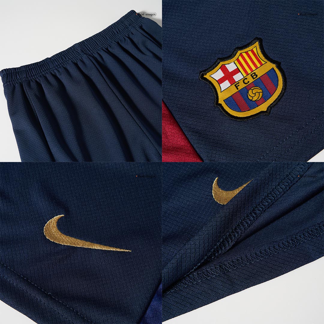 Barcelona Kinder-Heimfußballtrikot-Set (Shirt + Shorts) 2024/25 - COLDPLAY