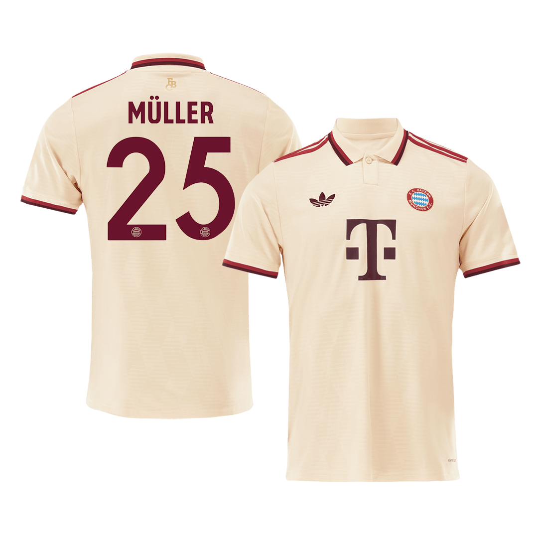 MULLER #25 Bayern München Fußballtrikot Drittes Auswärtstrikot 2024/25 -UCL