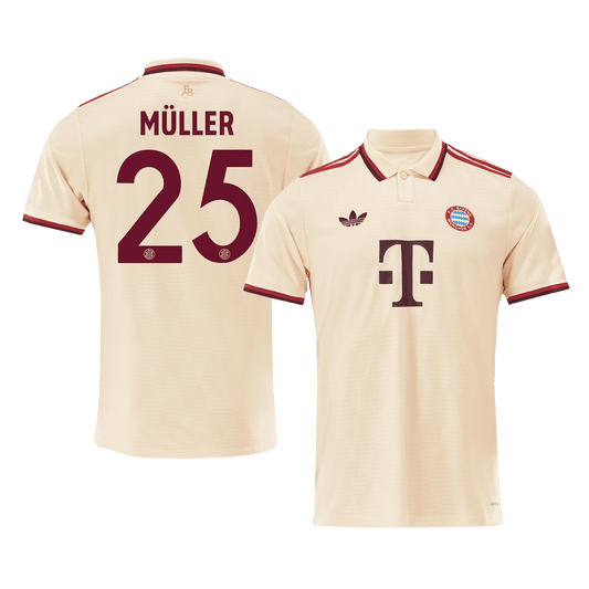 MULLER #25 Bayern München Fußballtrikot Drittes Auswärtstrikot 2024/25 -UCL