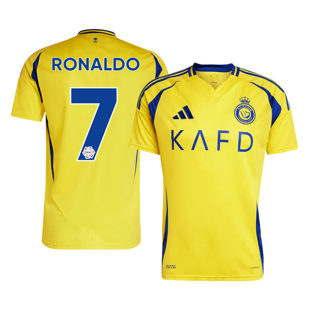 Al-Nassr Heimtrikot personalisiert - RONALDO #7 2024/25