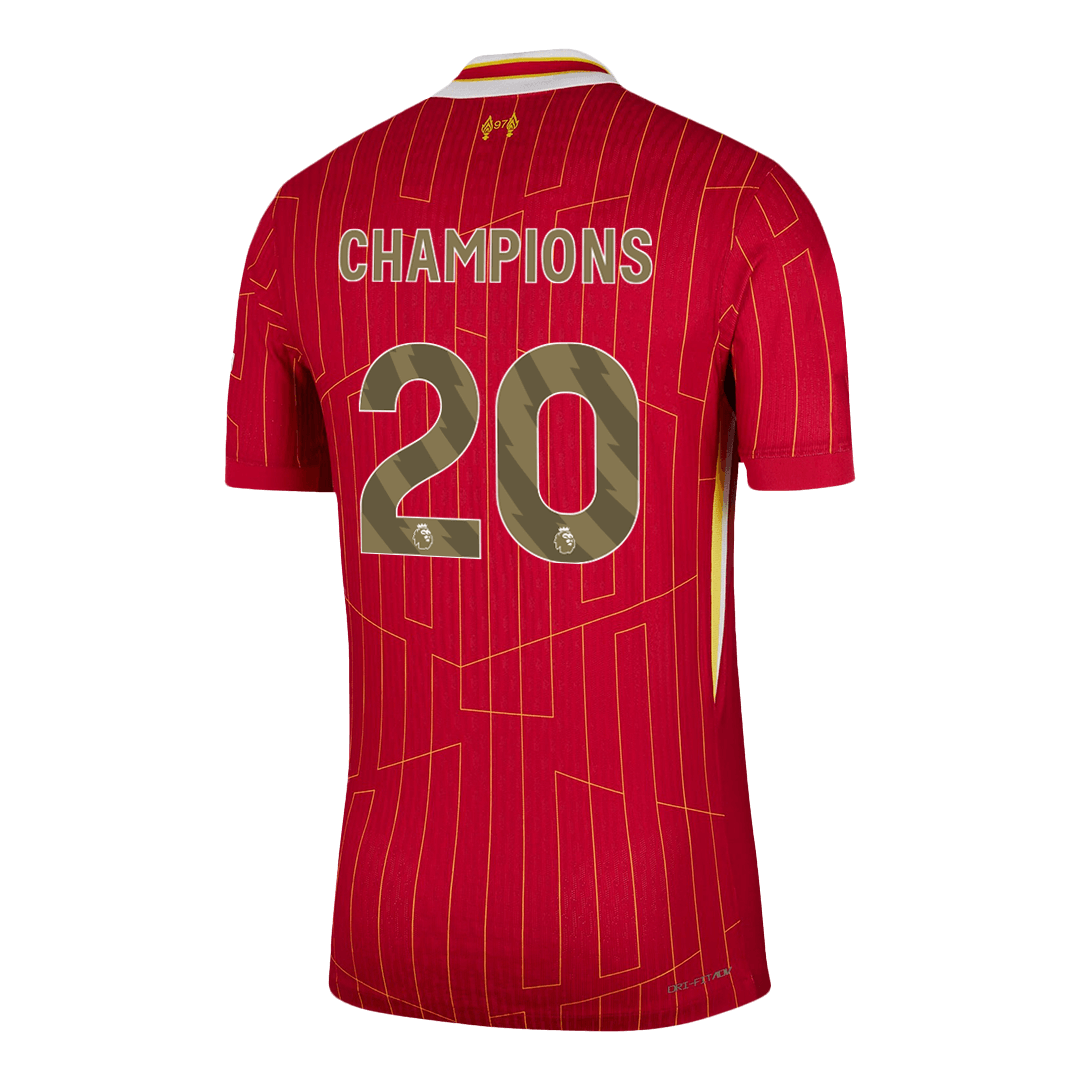 Liverpool CHAMPIONS #20 Heim-Fußballtrikot 2024/25 Champion Edition – Spielerversion