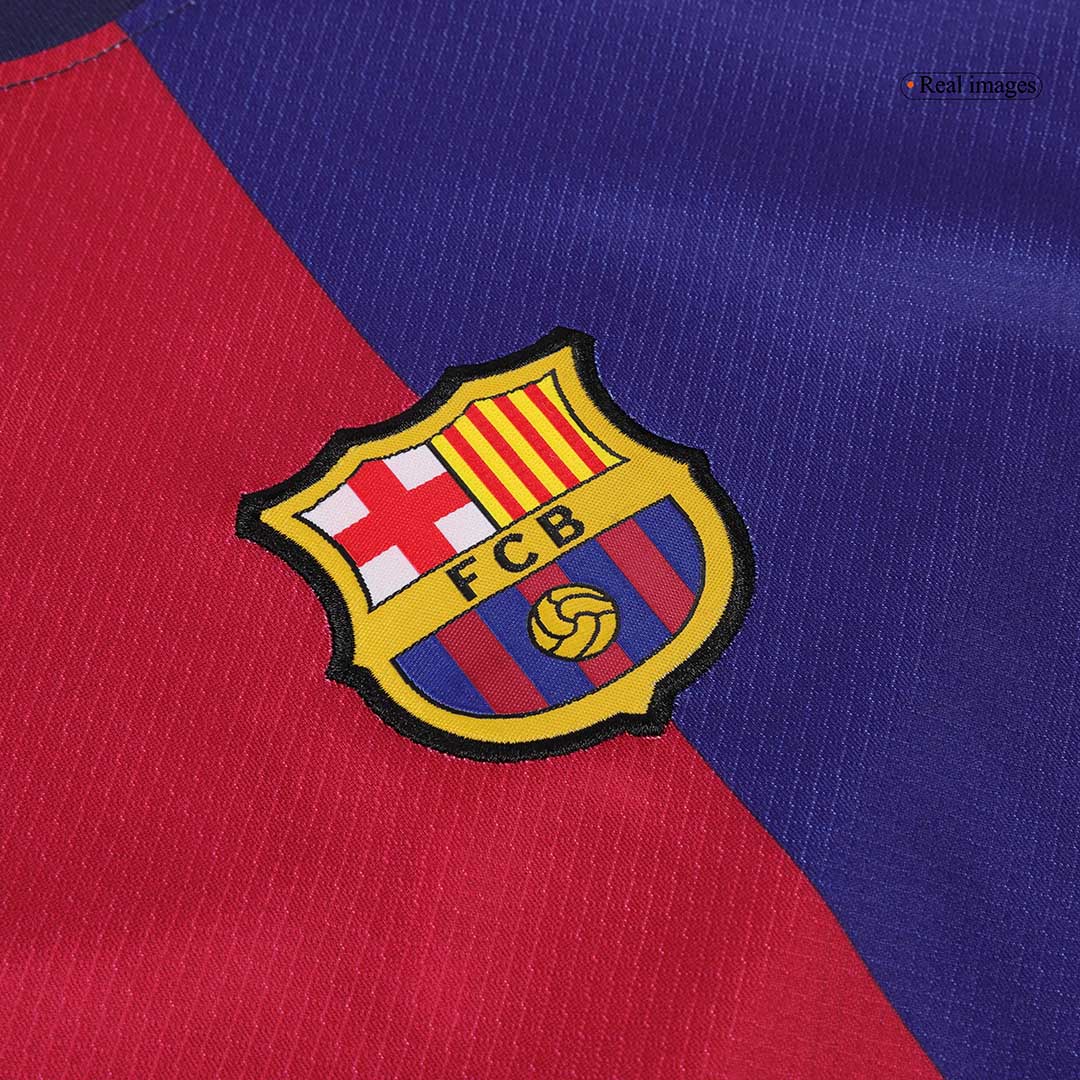 Barcelona Home Spotify Kinder-Fußballtrikot-Set ohne Text (Shirt + Shorts) 2024/25