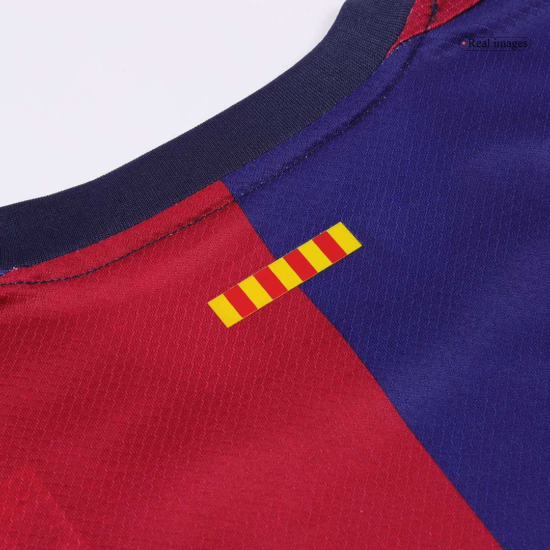 Barcelona Home Spotify Kinder-Fußballtrikot-Set ohne Text (Shirt + Shorts) 2024/25