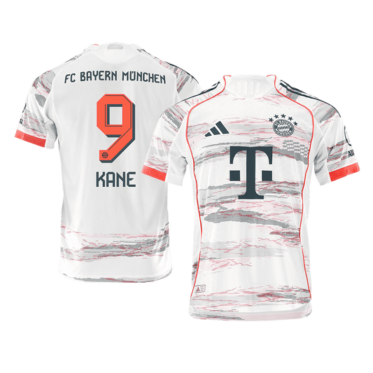 Authentisches KANE #9 Fußballtrikot Bayern München Auswärtstrikot 2025/26