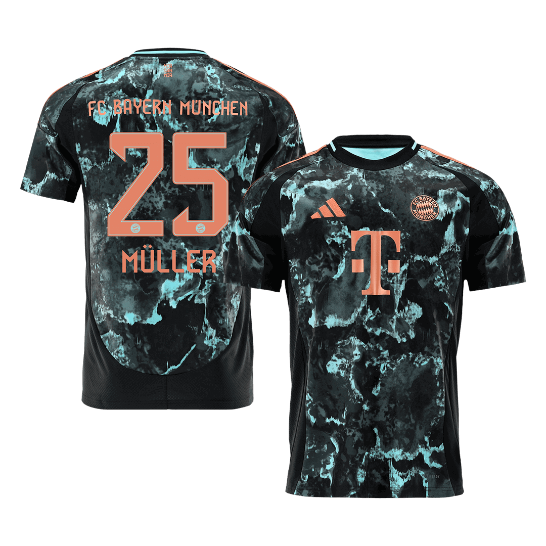 MULLER #25 Bayern München Fußballtrikot Auswärtstrikot Custom 2024/25
