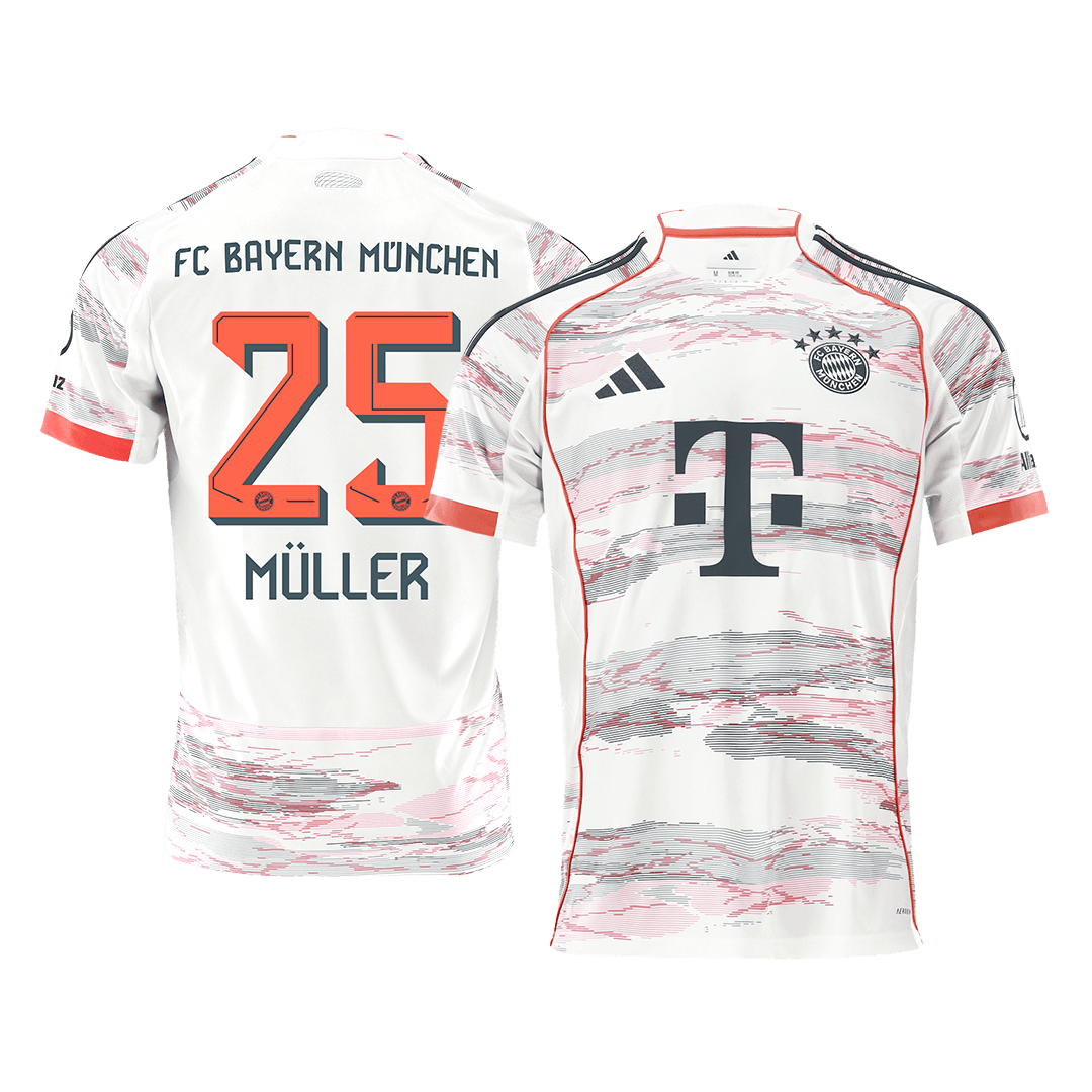 MÜLLER #25 Bayern München Fußballtrikot Auswärtstrikot 2025/26