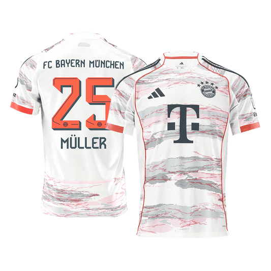 MÜLLER #25 Bayern München Fußballtrikot Auswärtstrikot 2025/26