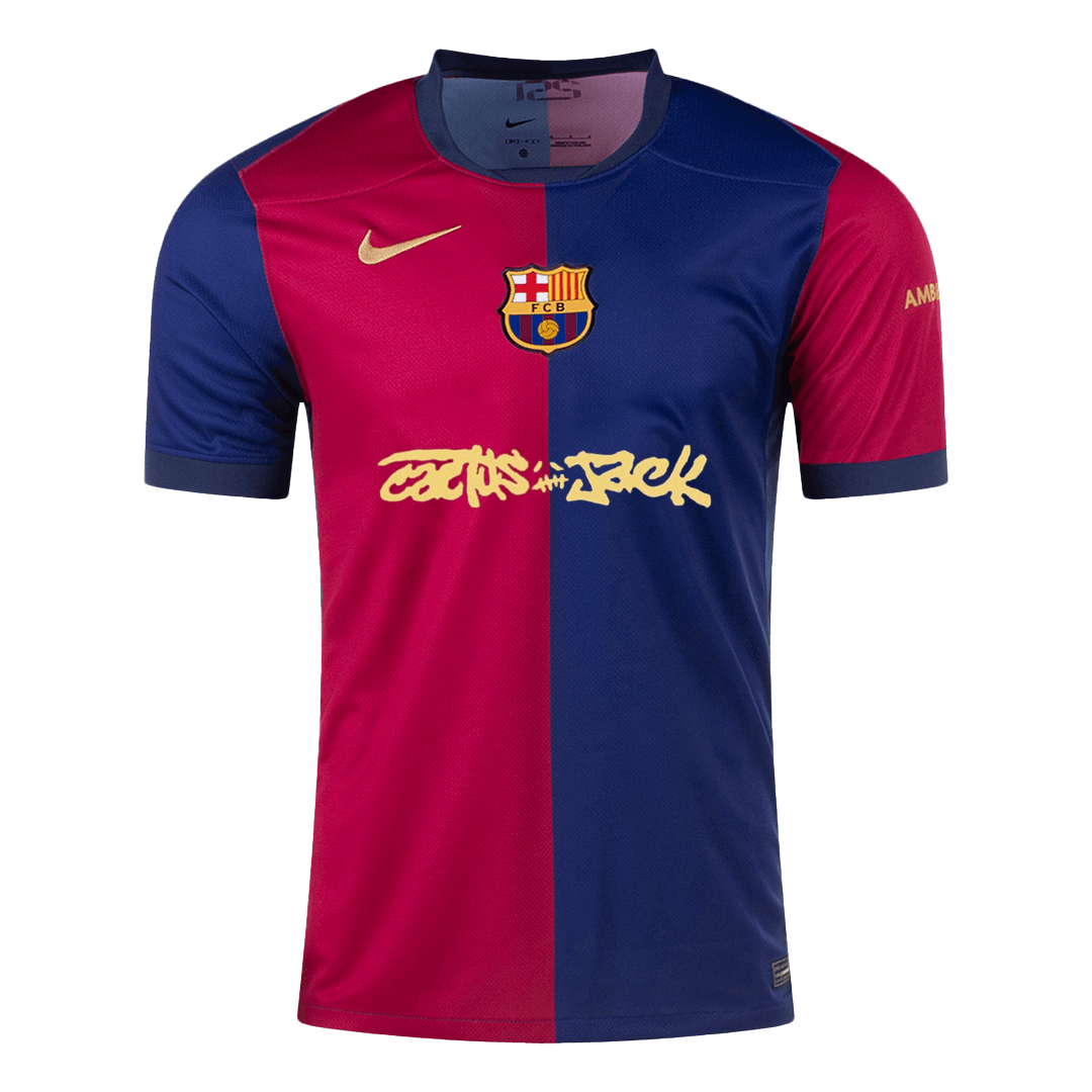 Barcelona X Travis Scott Trikot Individuelles Fußballtrikot Heim 2024/25