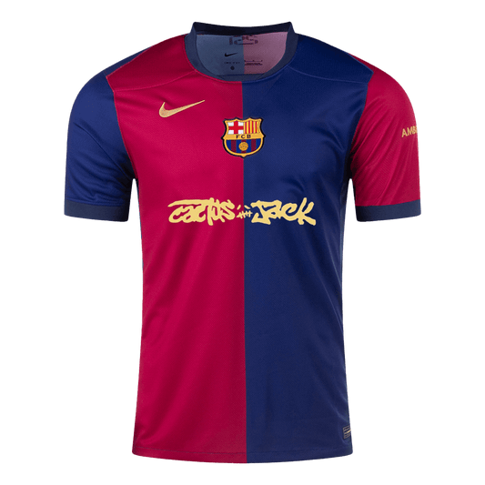 Barcelona X Travis Scott Trikot Individuelles Fußballtrikot Heim 2024/25